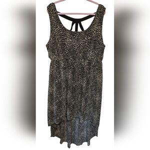 Torrid Black and Cream High Low Dress Size 3